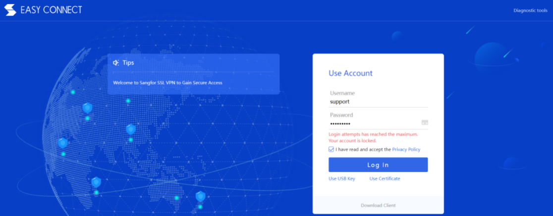 A screenshot of a login screen

Description automatically generated